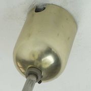 Art deco ceiling light with 3 glass shades 1930s 40s glass and metal 30s avantgarde design