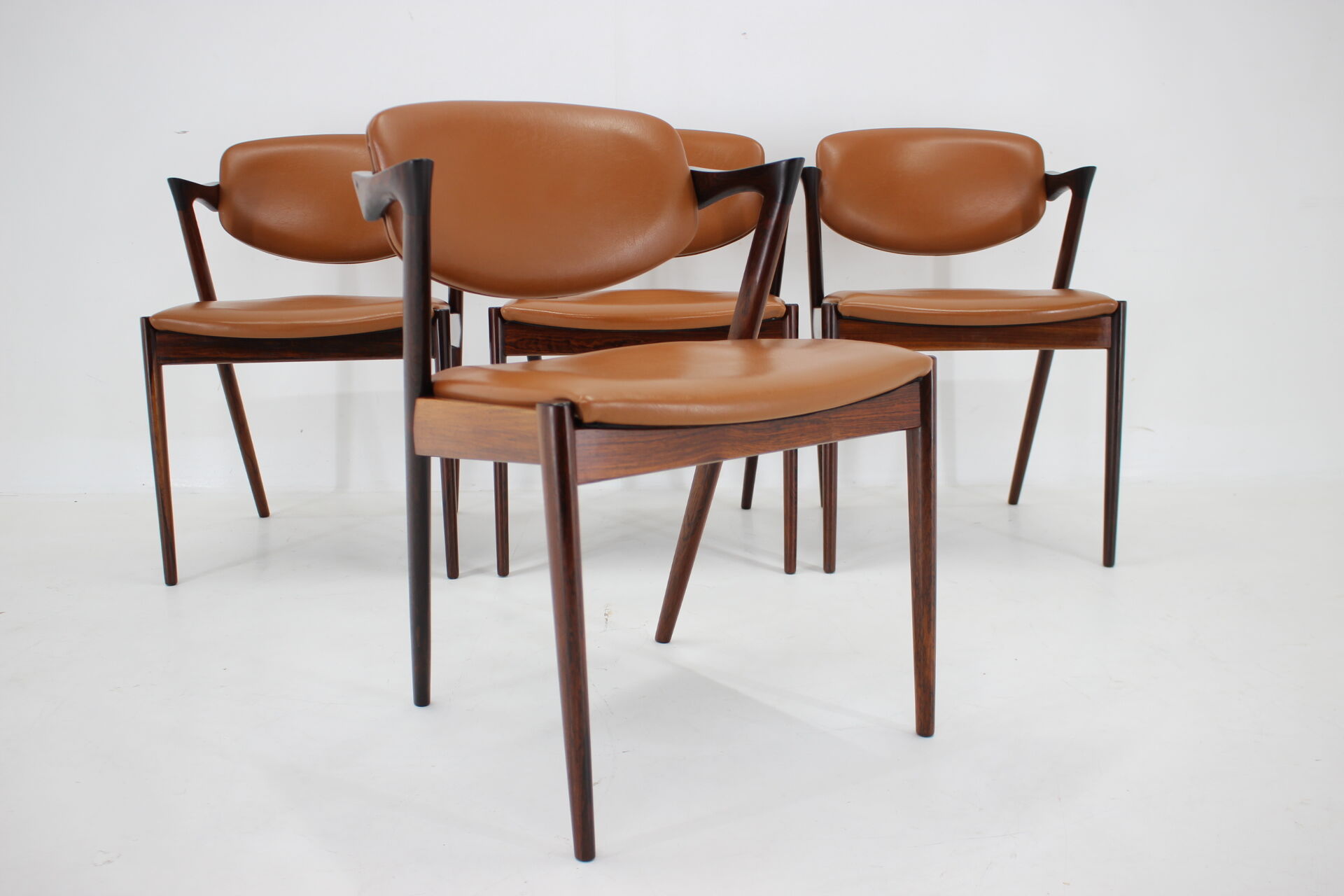 1960s Kai Kristiansen Model 42 Dining Chairs in Palisander, set of 4