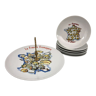 6 cheese plates and the dish "Winterling -Kirchenlamitz – Bavaria"