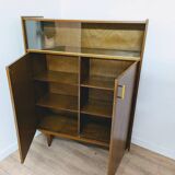 Vintage wooden display cabinet