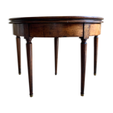 Half-moon walnut table