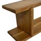Vintage oak wall / book shelf 1970s wood minimalist design
