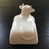 Porcelain cow butter dish