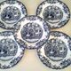 5 dessert plates in English porcelain by Johnson Bros