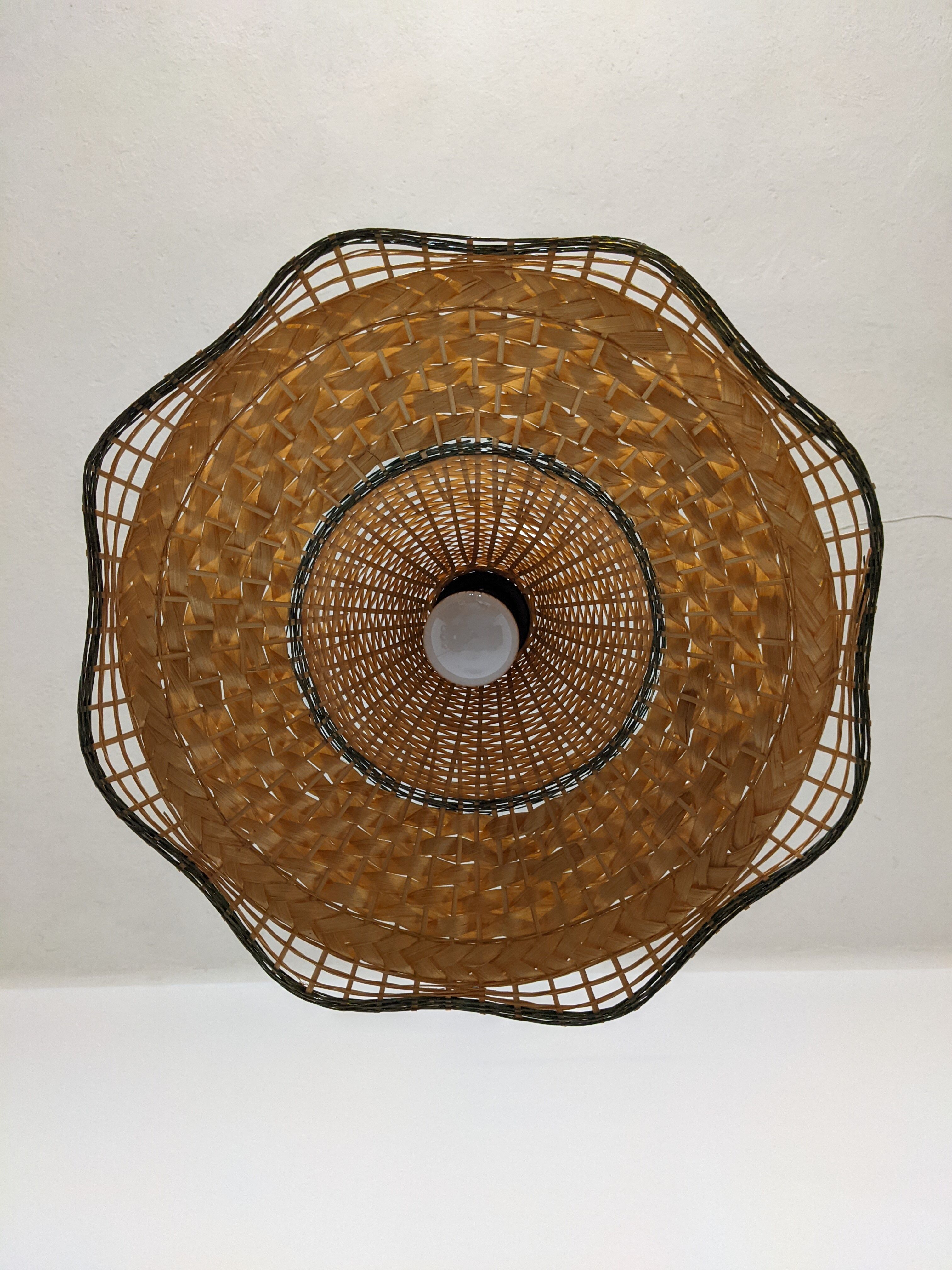 Rattan suspension from the 60s/70s