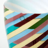 Laura de Santillana for Venini large vase blown glass Klee 1984