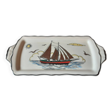 Plat rectangulaire Longwy Voiles d'or