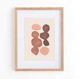 collection of 5 abstract paintings and collages on paper signed eawy