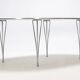 Table Superellipse par Arne Jacobsen, Hein, Mathsson pour Fritz Hansen, Danemark années 70-80