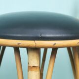 Rattan bar and stools