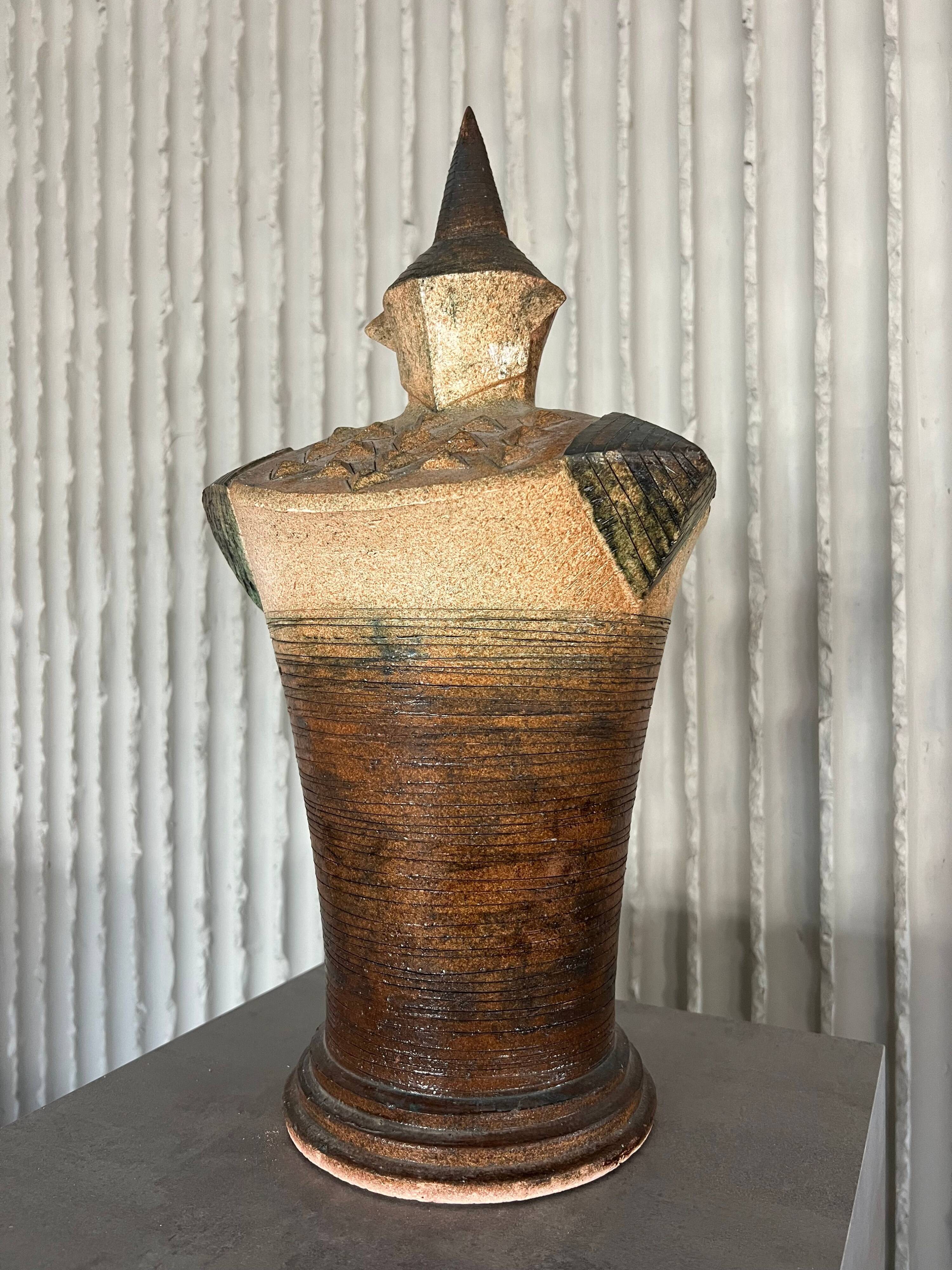 XXL (40-80cm) ceramic chess set by Maria Kenarova