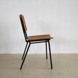 Set of 10 industrial chairs