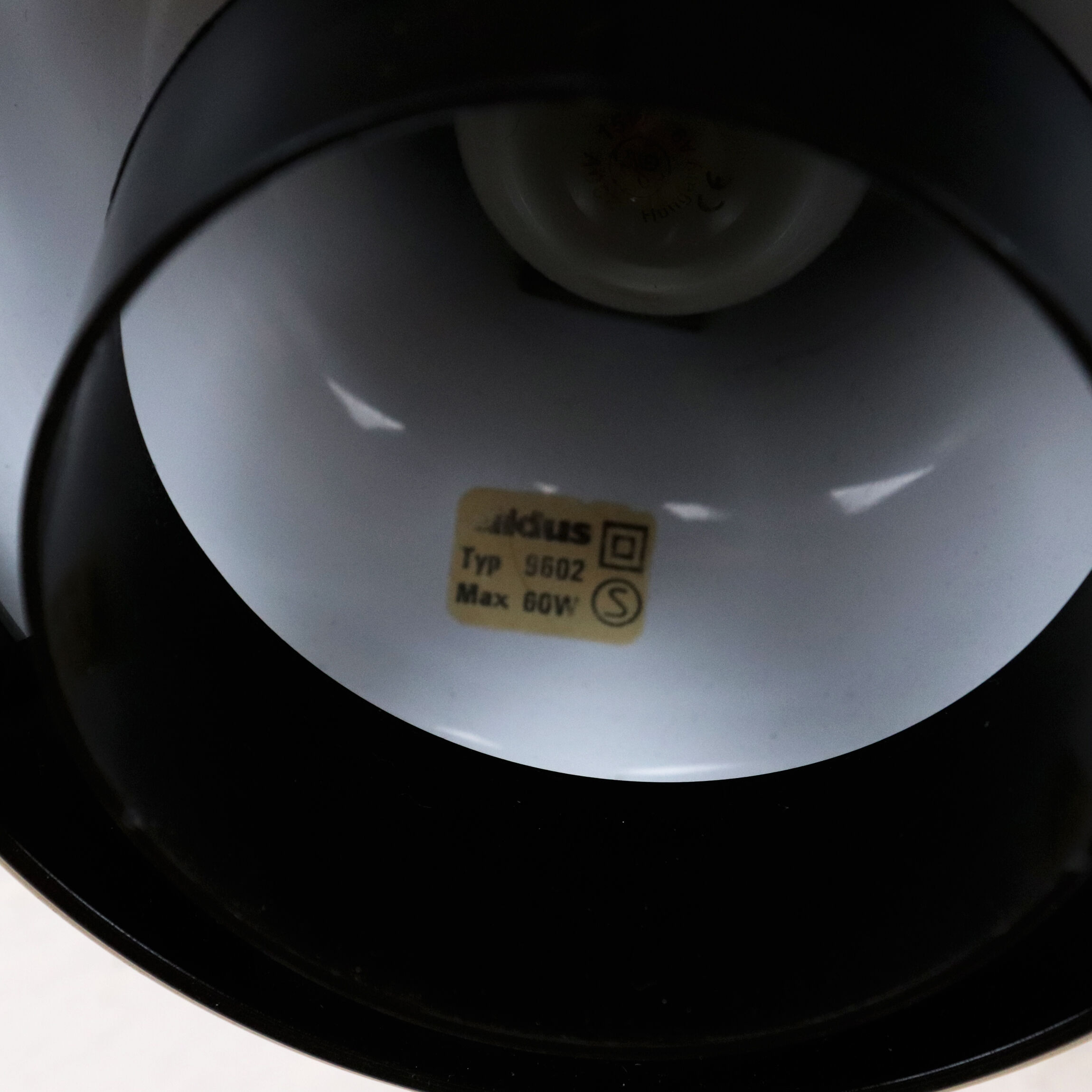 Articulated metal wall lamp, Elidus, Sweden, 1960