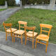 Chaise de bistro vintage industriel