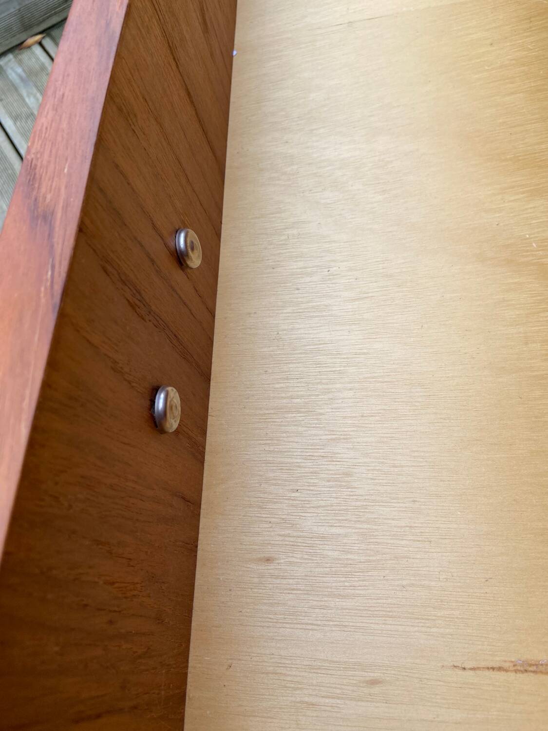 Teak chest of drawers