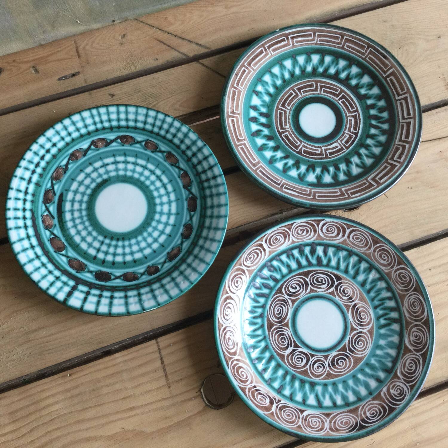 3 plates Robert Picault Vallauris