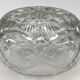 FRUIT CUTTER, SALAD BOWL in Solid CRYSTAL decorated with Hand-Cut PATTERNS
