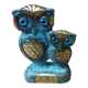 Figure couple two owls of wisdom Greek sculpture