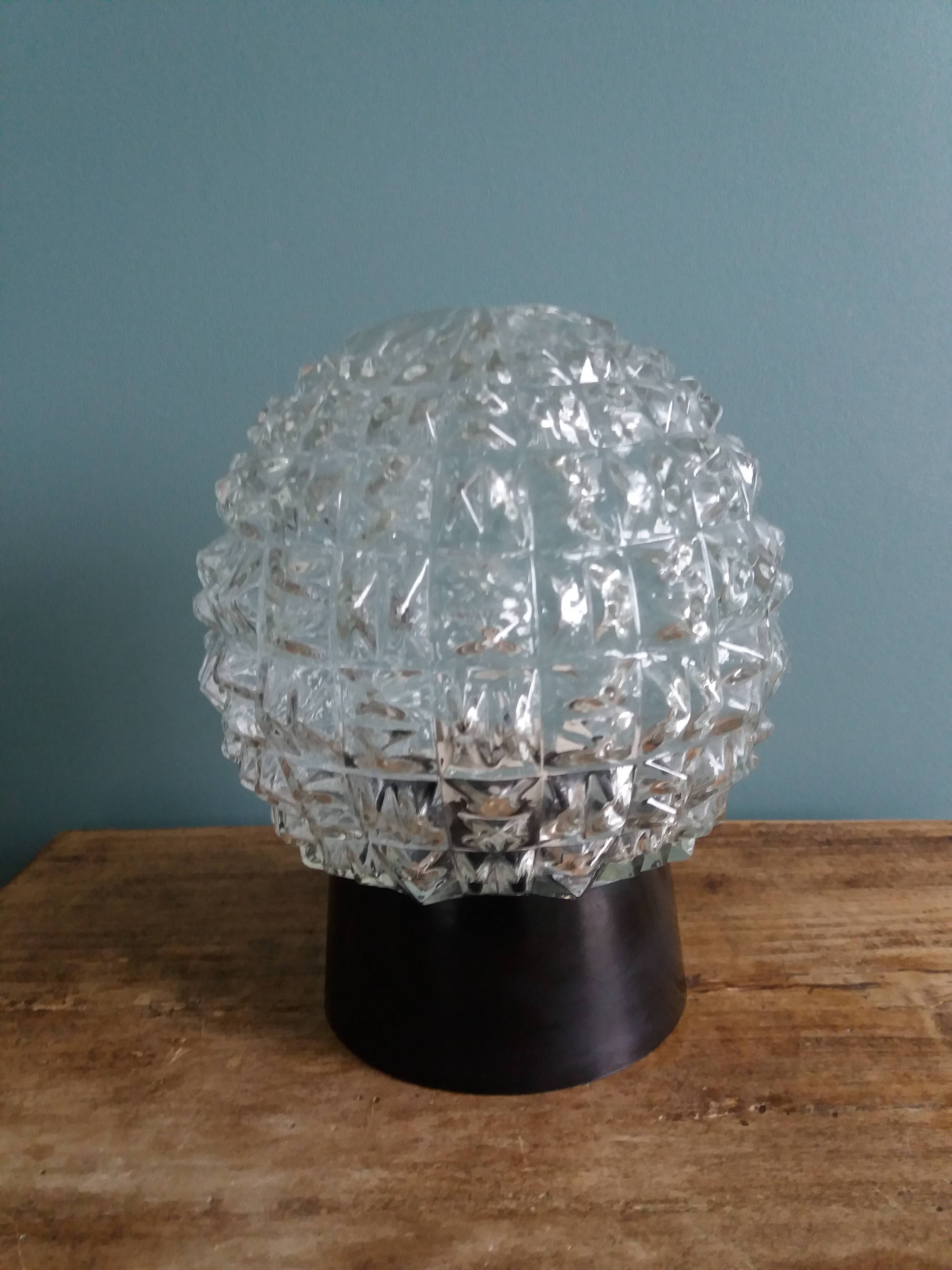 Pineapple glass globe ball lamp