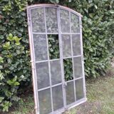 Window L107xH174 industrial curved metal glass roof frame reinforced glass