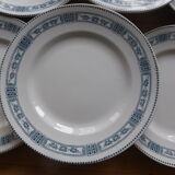 6 flat plates in iron earth Moulin des Loups model Pasteur