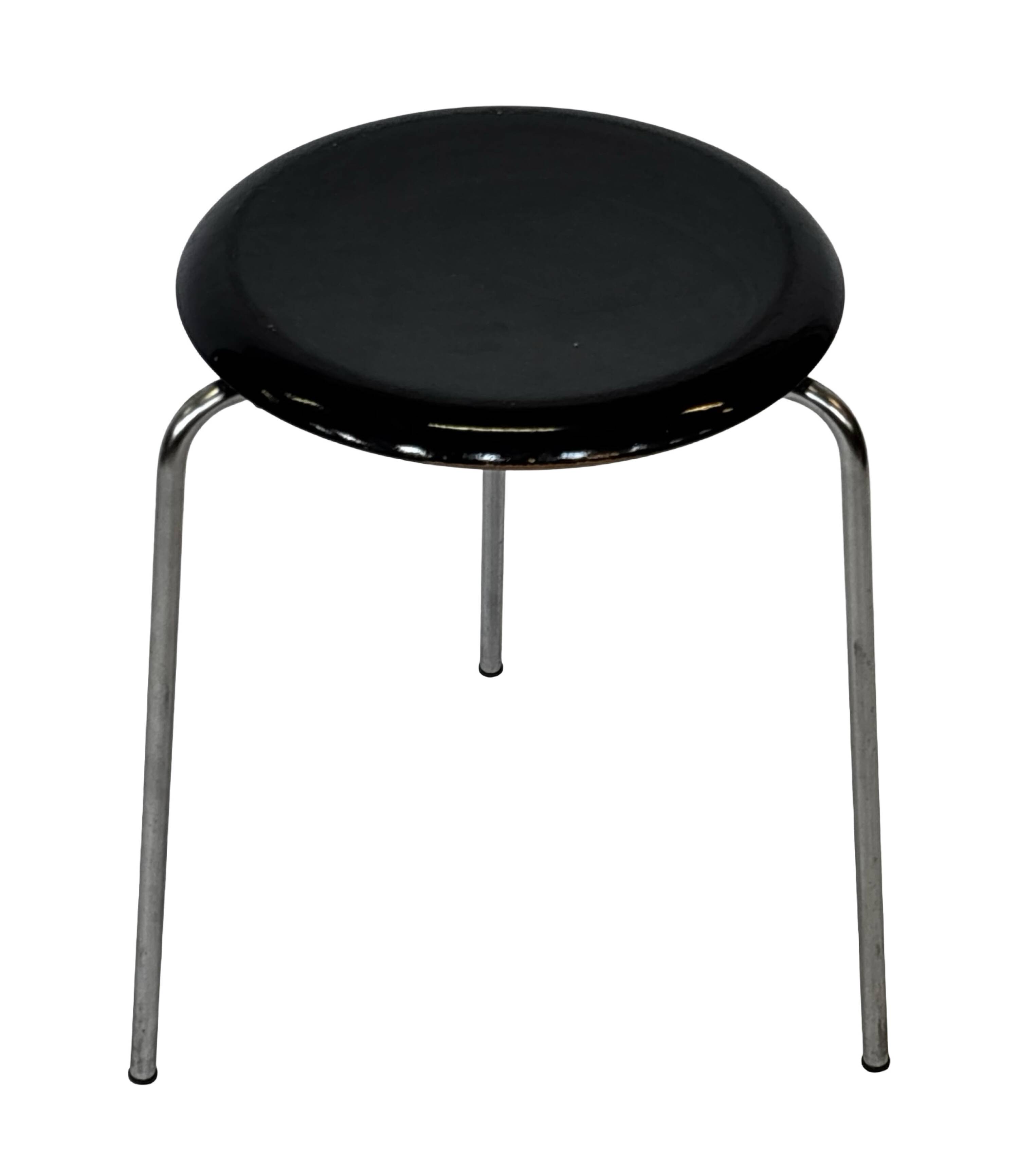 Vintage Fritz Hansen Dot Stool Arne Jacobsen Danish Design