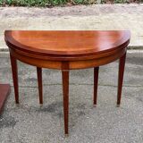 19th-century wooden extendable console table with 3 extensions.