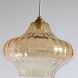 Vintage suspension in smoked glass