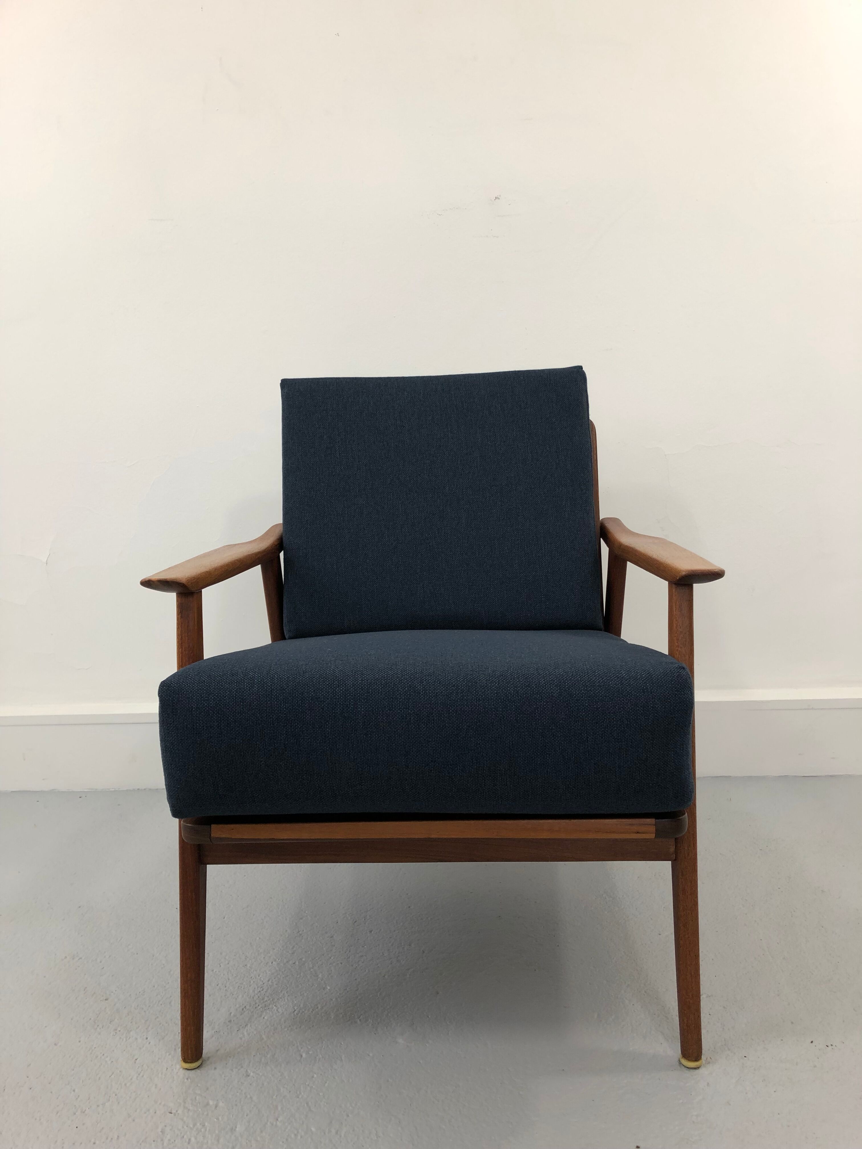 Vintage danish teak lounge chair, 1970s