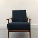 Vintage danish teak lounge chair, 1970s