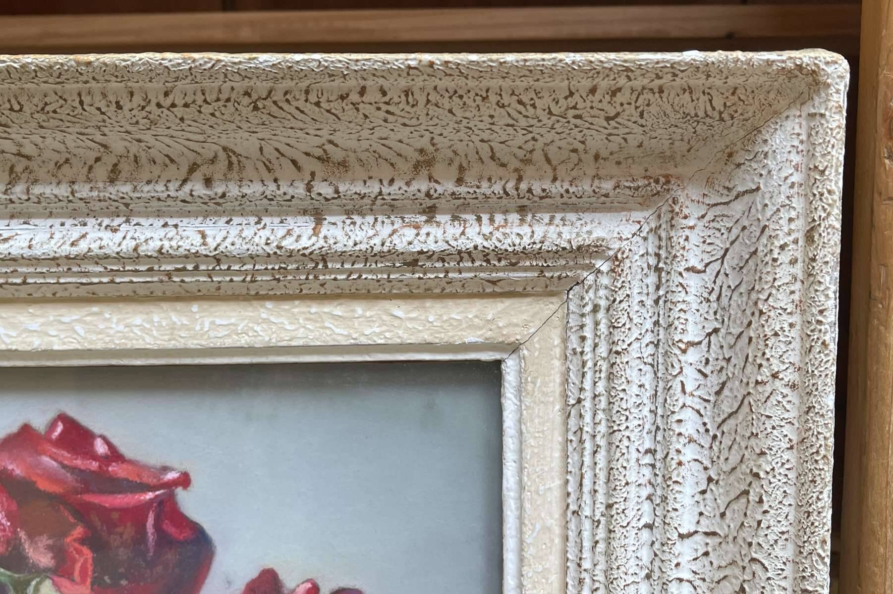 Bouquet of roses, watercolor by Yann Nibor (1857-1947)