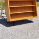 Wall shelf from the 50s in solid blond oak