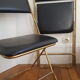Set of 2 folding chairs in skai and metal