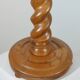 Vintage turned wooden spiral flower support
