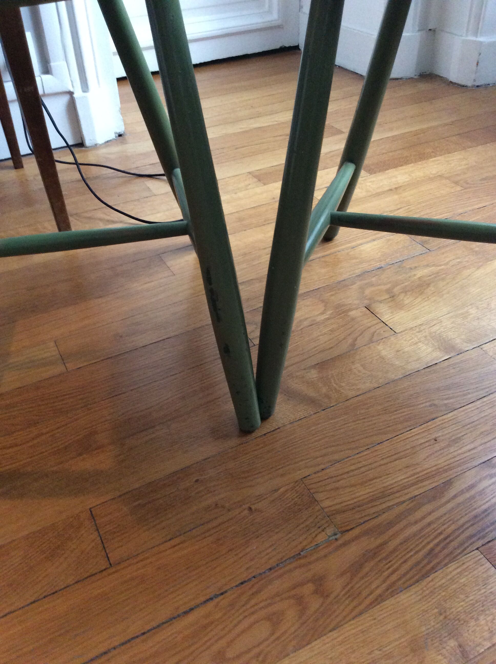 Paire de chaises vertes