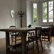 Kingstone farmhouse table in antique solid oak
