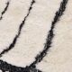 Tapis marocain sur mesure blanc traditionnelle taille 2,5/3,5 m