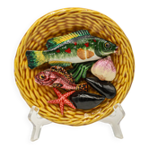Assiette en barbotine, céramique d'Art Lamarche