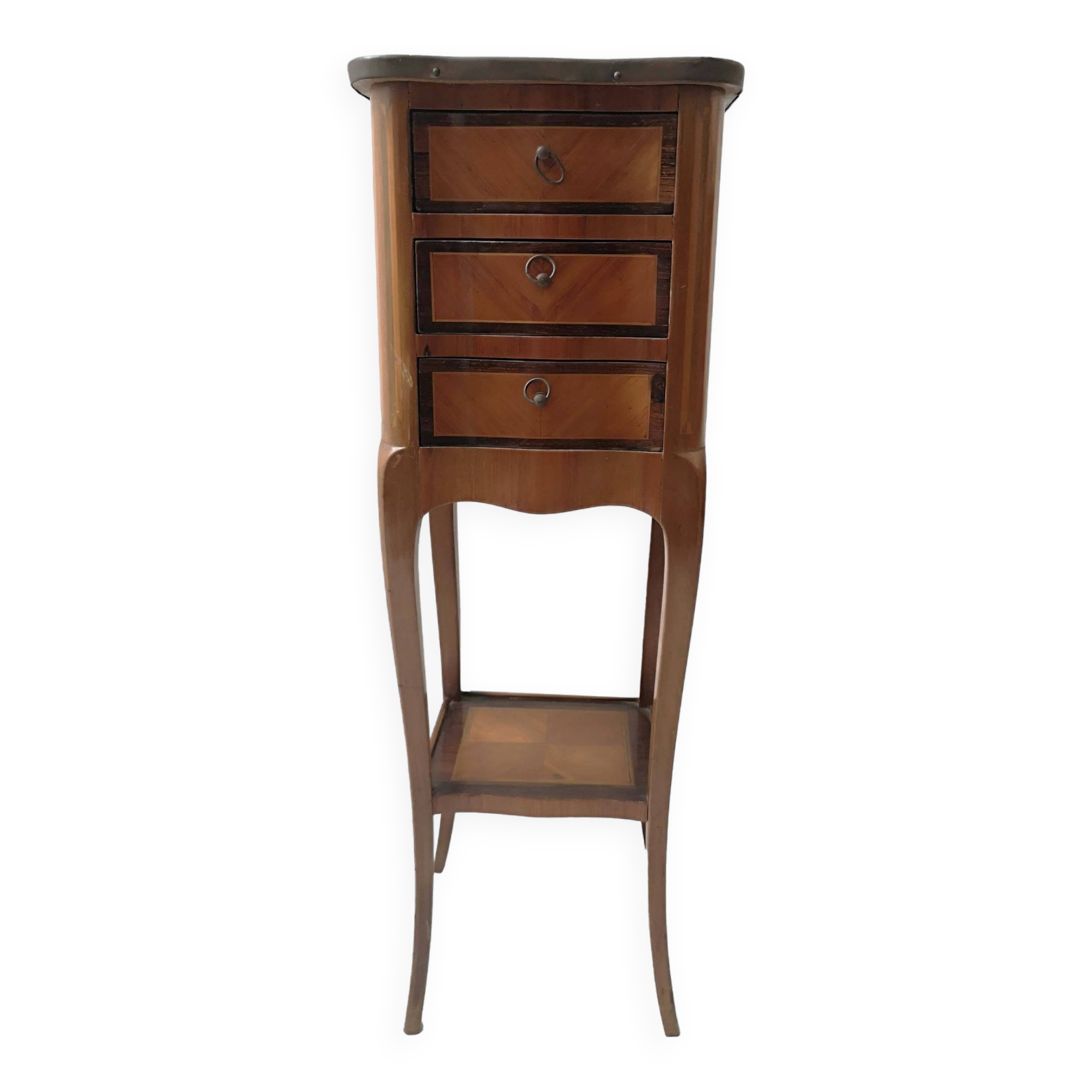 Small bedside table in Louis XV style rosewood