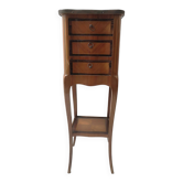 Small bedside table in Louis XV style rosewood