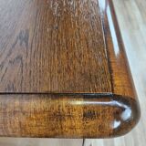 1930s oak open desk with drawers