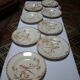 Set of 8 old soup dishes, Provençal / Gien