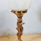 Art Deco glass lamp from Clichy