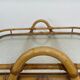 Vintage rattan table side table bamboo rattan 60's