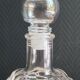 Carafe glass bottle moulded grape bunch vintage | Ball stopper