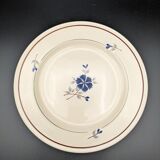 6 assiettes plates Saint Amand modèle Prisca fleurs
