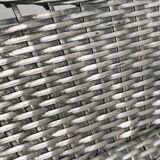 Woven metal wine basket