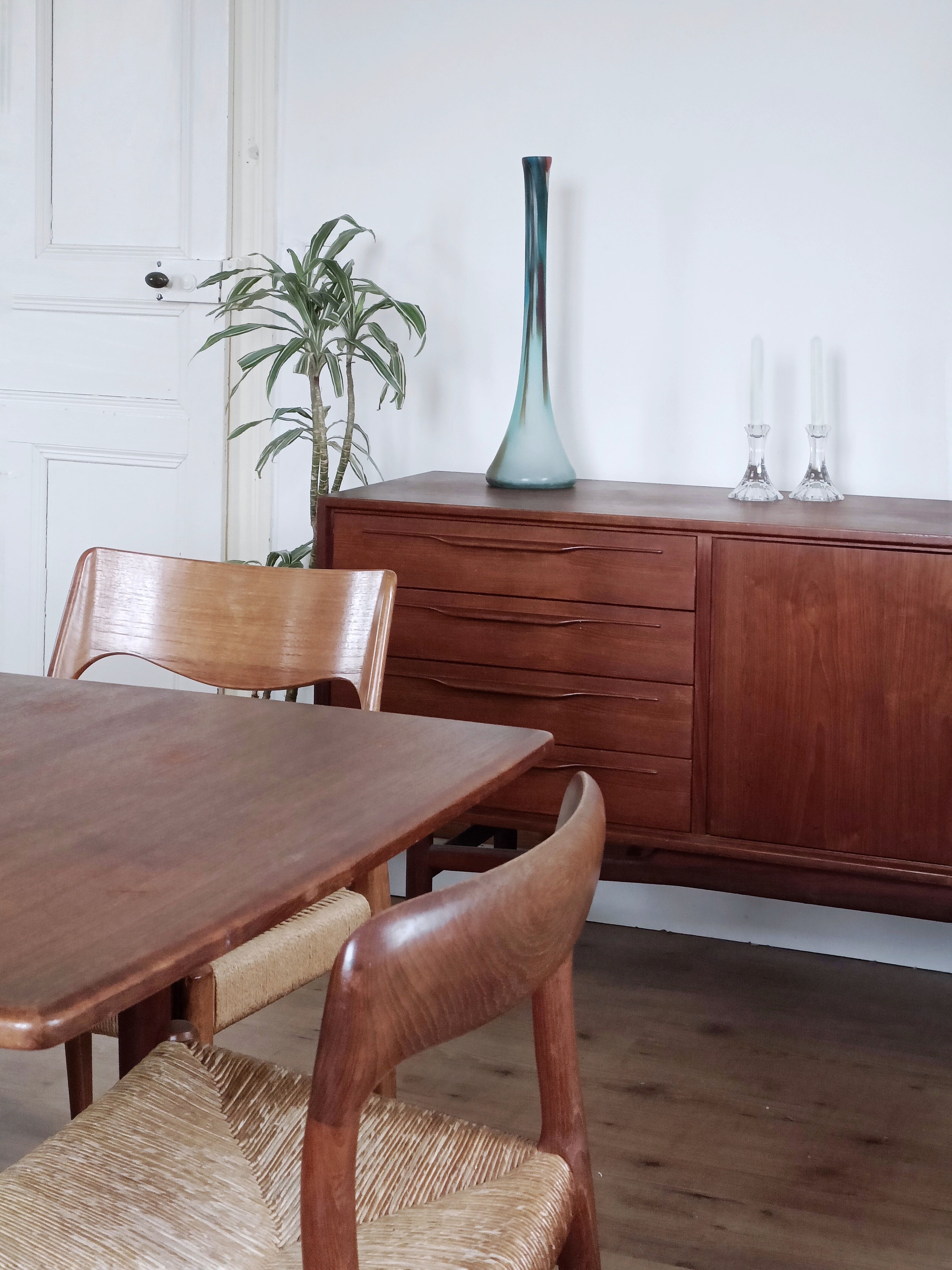 Soliflore en pâte de verre