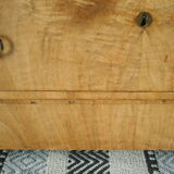 Louis Phillipe style chest of drawers in light walnut 20th century