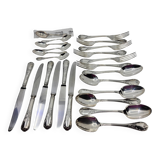 Christofle silverware model Marly (set of 24) France